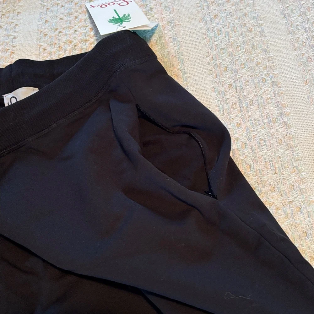 NWT Lilly Pulitzer black warm up casual pants sz XL sweats lounge - Picture 8 of 11